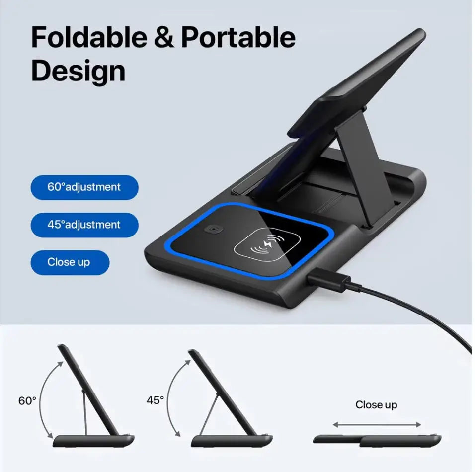 FLEXNSHADE 3-in-1 Wireless Charging Station